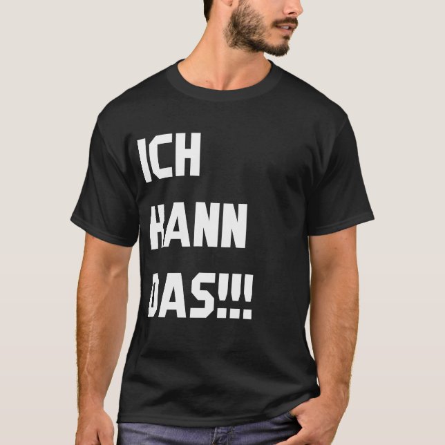 Camiseta Ich kann das T-Shirt (Anverso)