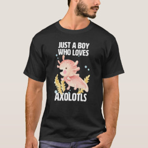 Camiseta Ich liebe Axolotls zu Weihnachten Axolotl für Boy