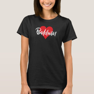 Camiseta Ich Liebe Baldwin Vorname Liebe Herz