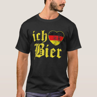 Camiseta Ich Liebe Bier Funny Beer Alemania Bandera Okto
