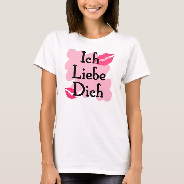 Camiseta ich liebe dich (Anverso)