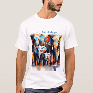 Camiseta Ich liebe Elefanten
