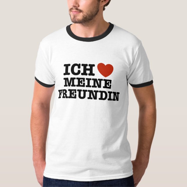Camiseta Ich Liebe Meine Freundin (Anverso)