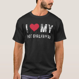 Camiseta Ich liebe meine Greundin Amo a mi novia caliente