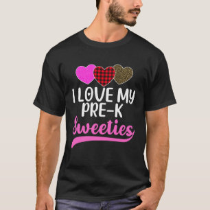 Camiseta Ich liebe meine Pre K Sweeties Hearts Valentine