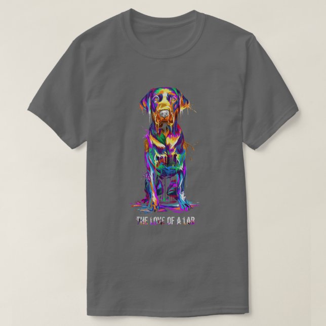 Camiseta Ich liebe meinen Labrador TShirt (Diseño del anverso)