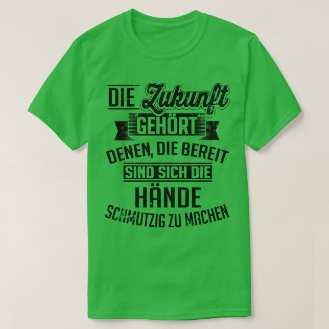 Camiseta Ich mach mir die hande schmutzig (Diseño del anverso)