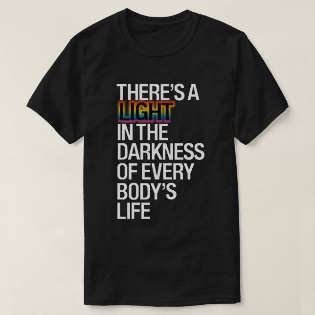 Camiseta Ich sehe ein Licht - There's A Light (Diseño del anverso)