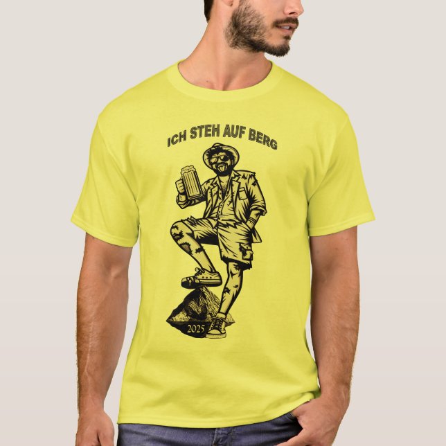Camiseta Ich steh auf Berg und trink mein Bier (Anverso)