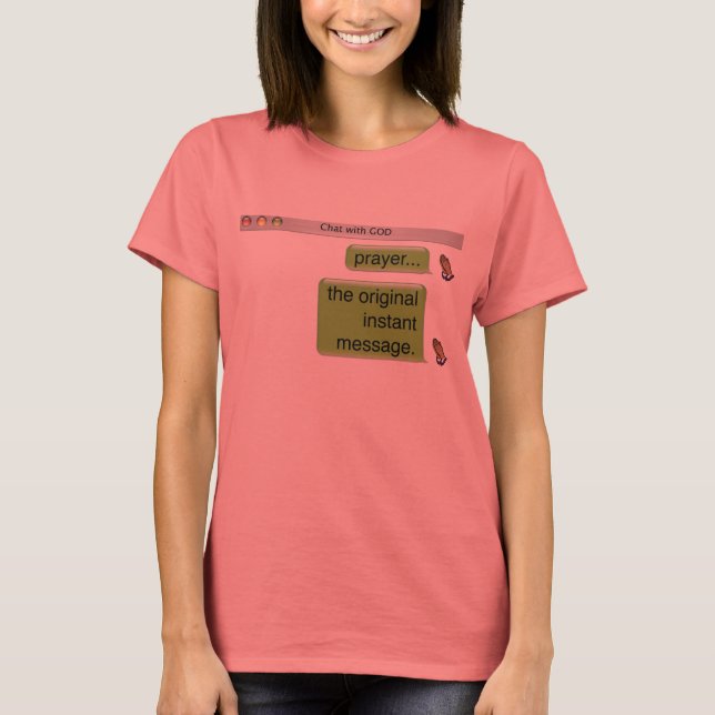 Camiseta iChat con Dios (Anverso)