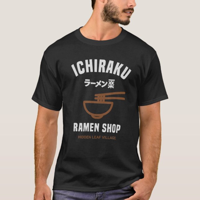 Camiseta Ichiraku Ramen Shop Hidden Leaf Village Japonés A (Anverso)
