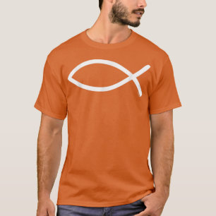 Camiseta Ichthys, Ichthus, Símbolo cristiano, Pescado Jesús