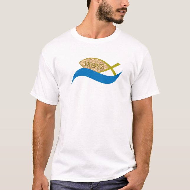 Camiseta Ichthys - Pescado cristiano (Anverso)