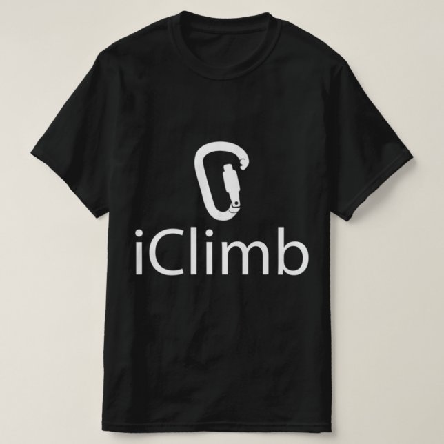 Camiseta Iclimb Fun Rock Climbing Cute Climber Humor (Diseño del anverso)