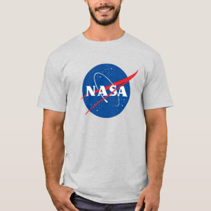 Camiseta Icónica de algodón pesado de la NASA (Gri
