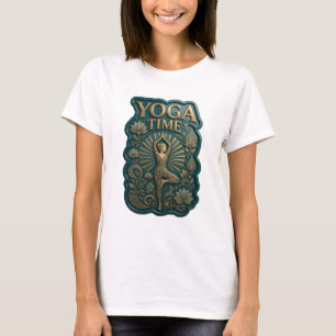 Camiseta icónica dorada YOGA TIME