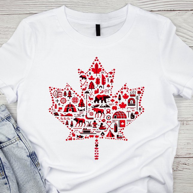 Camiseta Icónica hoja de arce canadiense (Subido por el creador)