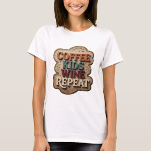 Camiseta icónica naranja NIÑOS CAFE VINO REPETIR S
