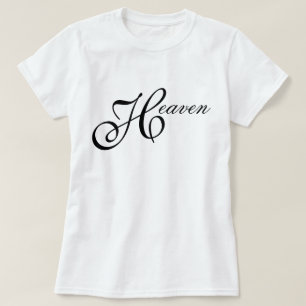 Camiseta Iconico, chic y minimalista guión Heaven