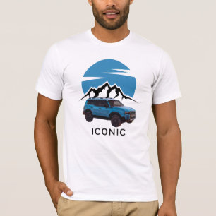 Camiseta Icónico Diseño Retro De Vehículos Al Aire Libre