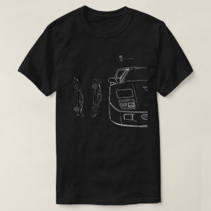 Camiseta Icónico F 40 Contorno Tee   Pistón y hilo de discu