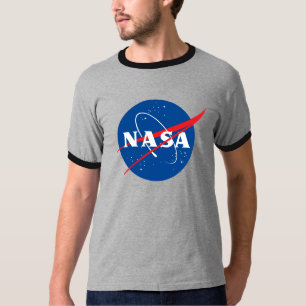 Camiseta Icónico Gris Retro Moon de la NASA / Negro Eclipse