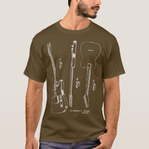 Camiseta Icónico jugador de música de guitarra vintage de 1