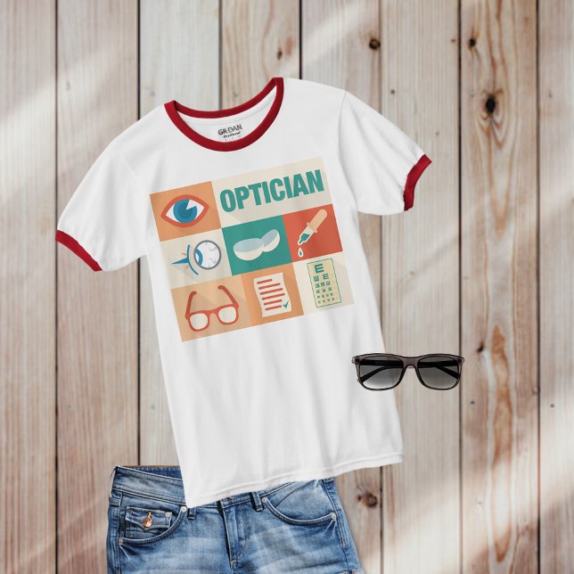 Camiseta Icónico óptico profesional diseñado (Subido por el creador)