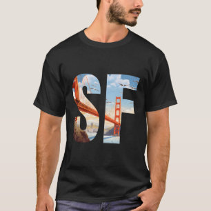 Camiseta Icónico puente Golden Gate de San Francisco Sf Sho