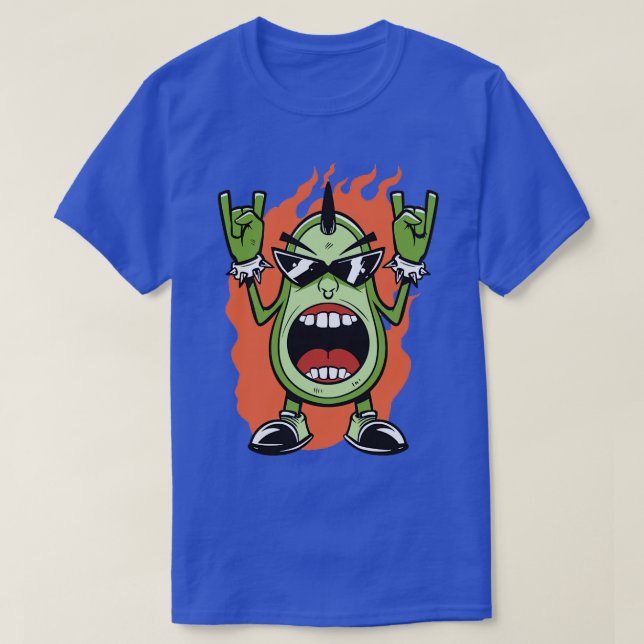 Camiseta Icono aguacate Metalizado fuerte (Diseño del anverso)
