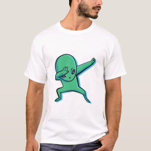 Camiseta Icono alienígena gesto divertido dibujado a mano c