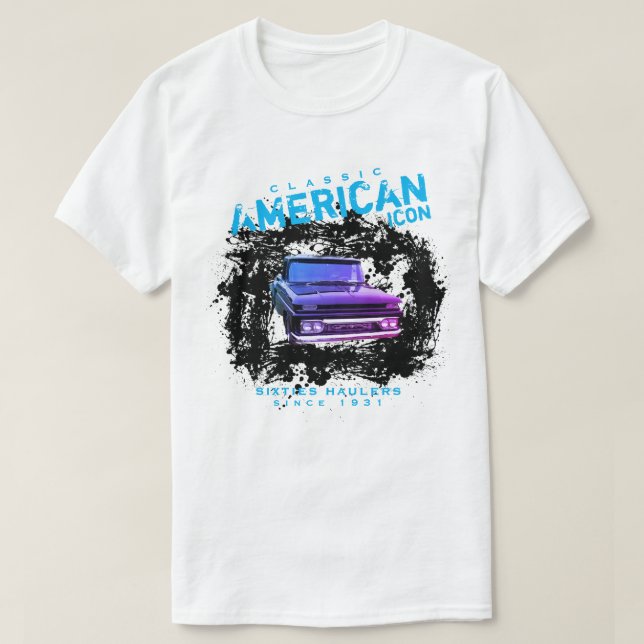Camiseta Ícono americano clásico recoge sesenta haulers (Diseño del anverso)