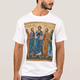 Camiseta Icono bizantino de Cristo y apóstoles