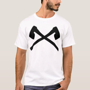 Camiseta icono cruzado hacha del hacha