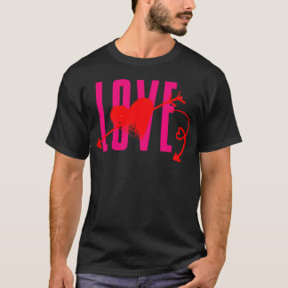 Camiseta ícono de amor vintage
