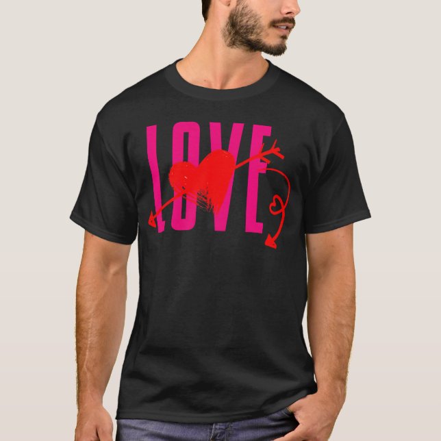 Camiseta ícono de amor vintage (Anverso)