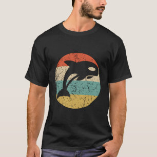 Camiseta Icono de ballena orca de Retro de ballena asesina