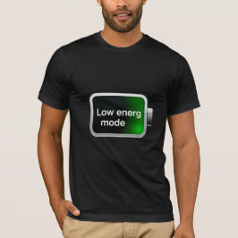Camiseta Icono de batería de modo de baja energía Gráfico d