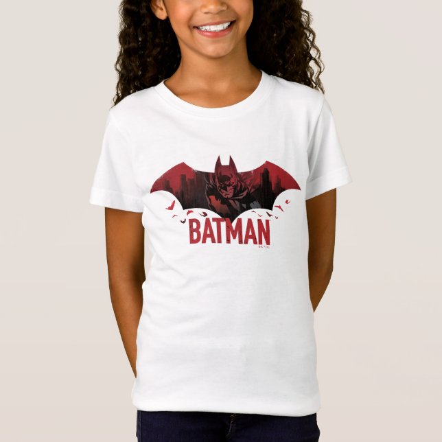 Camiseta Icono de Batman Crimson Gotham (Anverso)