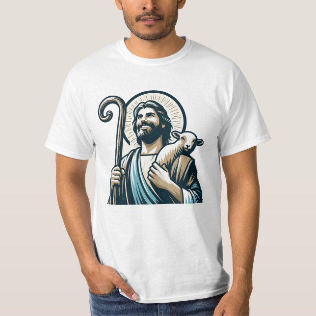 Camiseta Icono de Buen Pastor (Anverso)