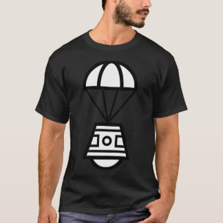 Camiseta Icono de cápsula de espacio de paracaidismo