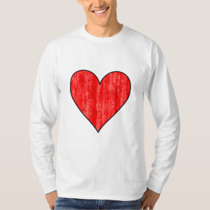 Camiseta Icono de Corazones de tarjetas de reproducción