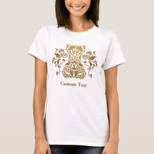 Camiseta Icono de damasco de corsé floral