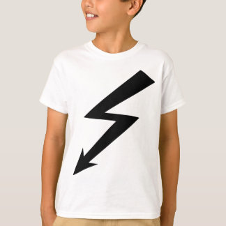 Camiseta icono de destello negro