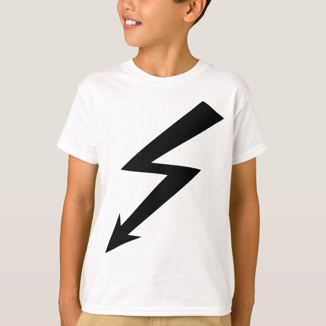 Camiseta icono de destello negro (Anverso)
