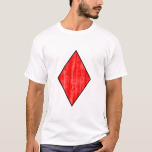 Camiseta Icono de Diamantes de tarjetas de reproducción