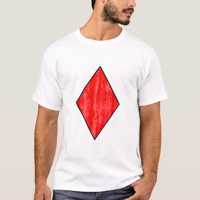 Camiseta Icono de Diamantes de tarjetas de reproducción (Anverso)