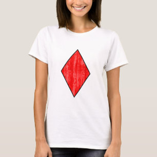 Camiseta Icono de Diamantes de tarjetas de reproducción
