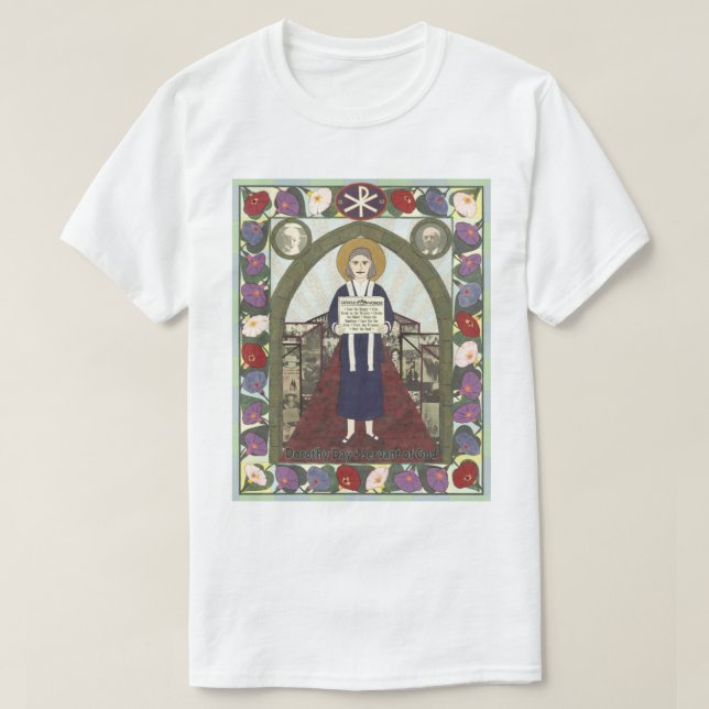 Camiseta Icono de Dorothy Day (Diseño del anverso)