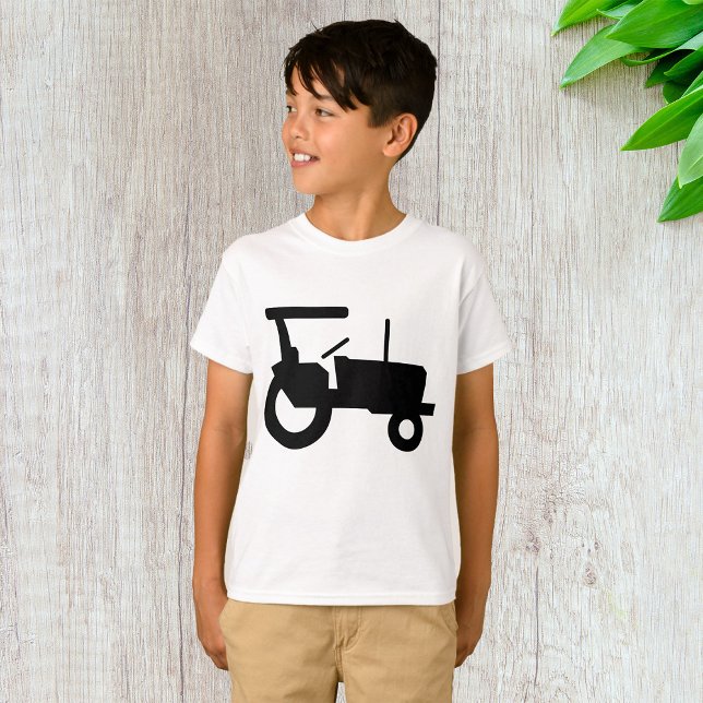 Camiseta Icono de equipo de la granja de silueta del tracto (Subido por el creador)